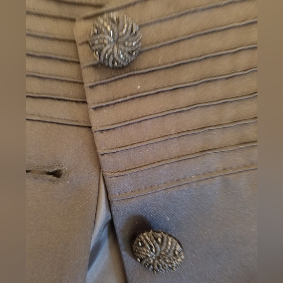 Vintage Oleg Cassini Women's 2 Pc Jacket Pantsuit Black  Size 8 - Picture 7 of 16